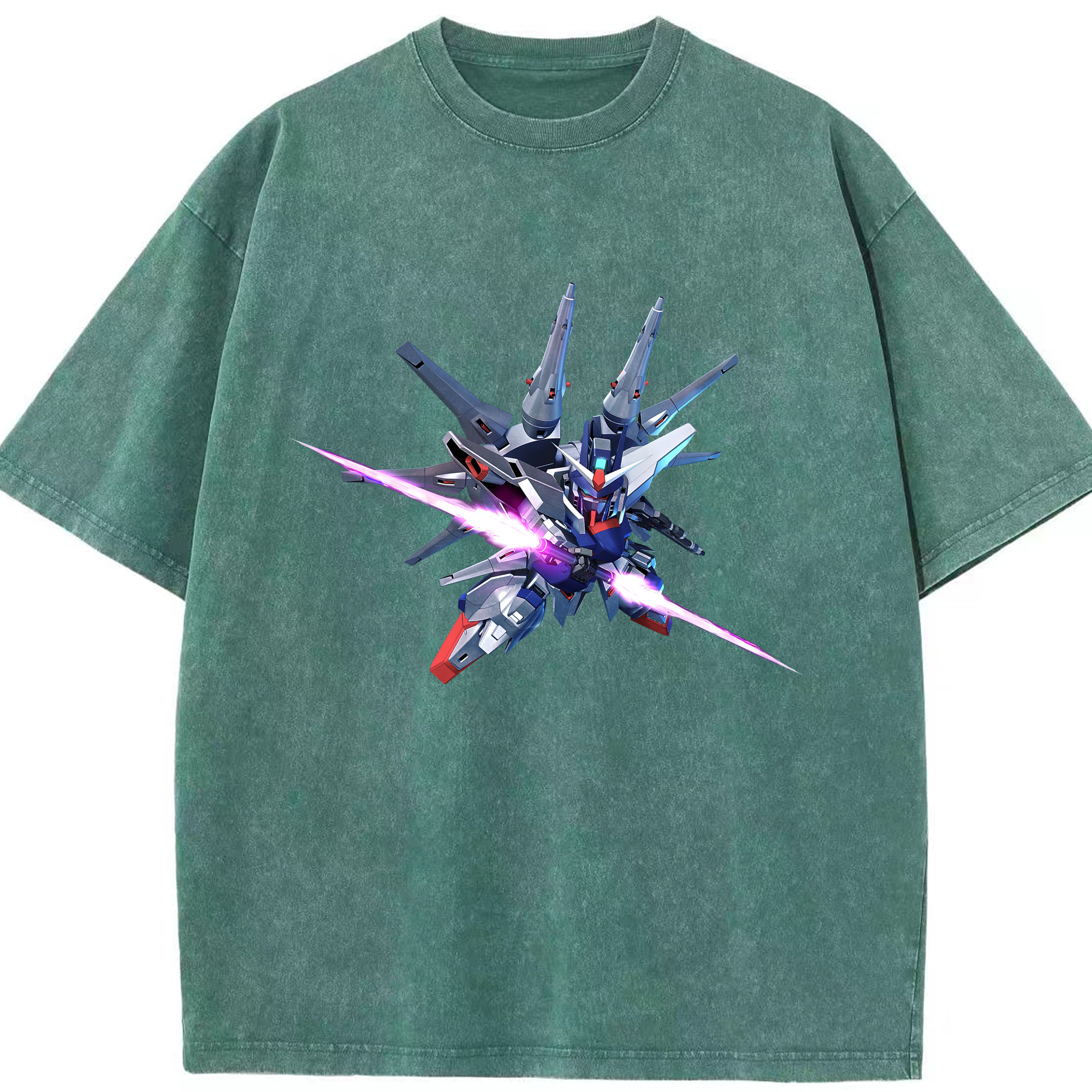 （画像用） 機動戦士ガンダム Mobile Suit Gundam 綿100% ヴィンテージ風 半袖Tシャツ（フロントプリント）